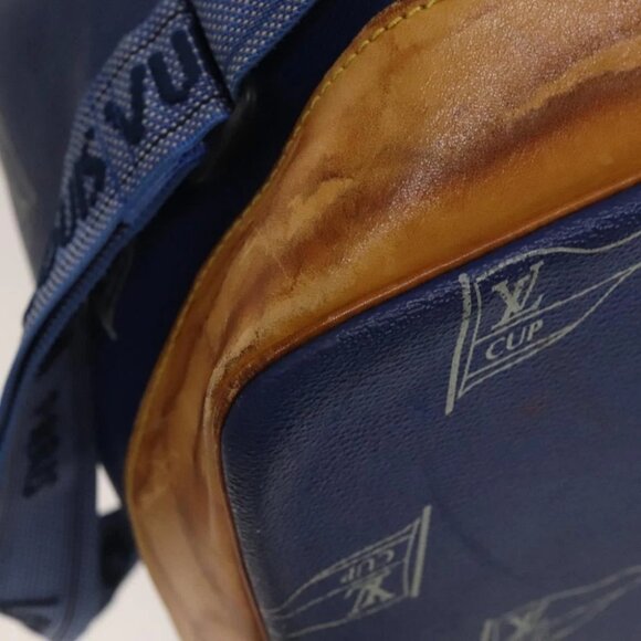 LOUIS VUITTON LV Cup Sac Marine Shoulder Bag PVC Leather Blue - Picture 8 of 15